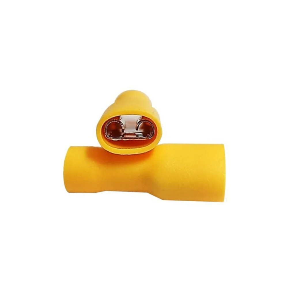 PVCC-55063-2 Female Pluggable Yellow Insulated Terminal 2.63/6.64mm²