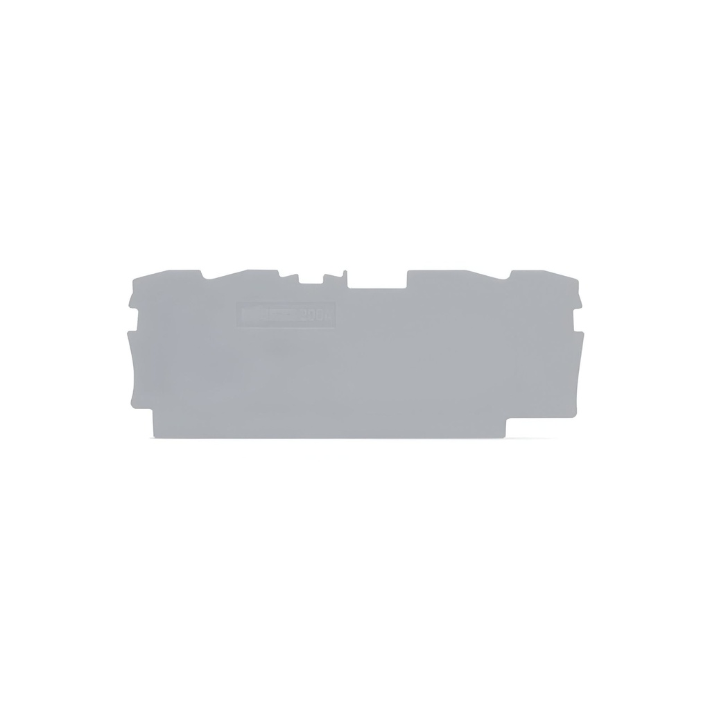 2004-1491 End/Middle Grey Plate 1x78.2x29.7mm