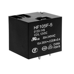 HF105F-5/012DT-1HSTF(136) Rele Potencia 12VDC 30A