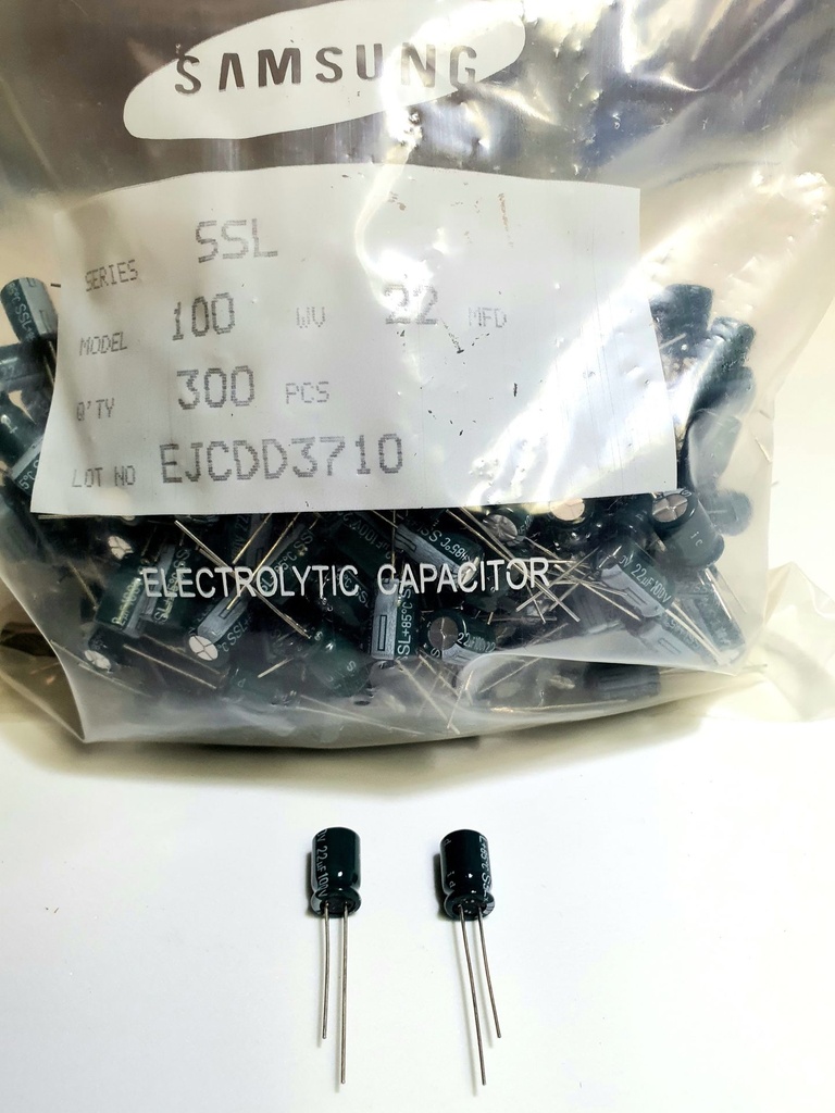 CESSL2A220M0812BB Condensador Electrolítico Radial 22uF 100V