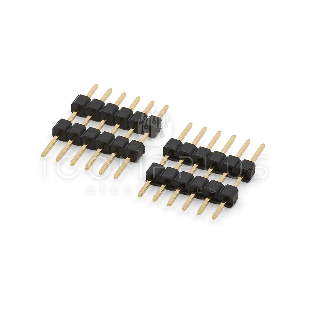 TIRP1X6R Tira de pines Macho 1x6 recto 6 pines