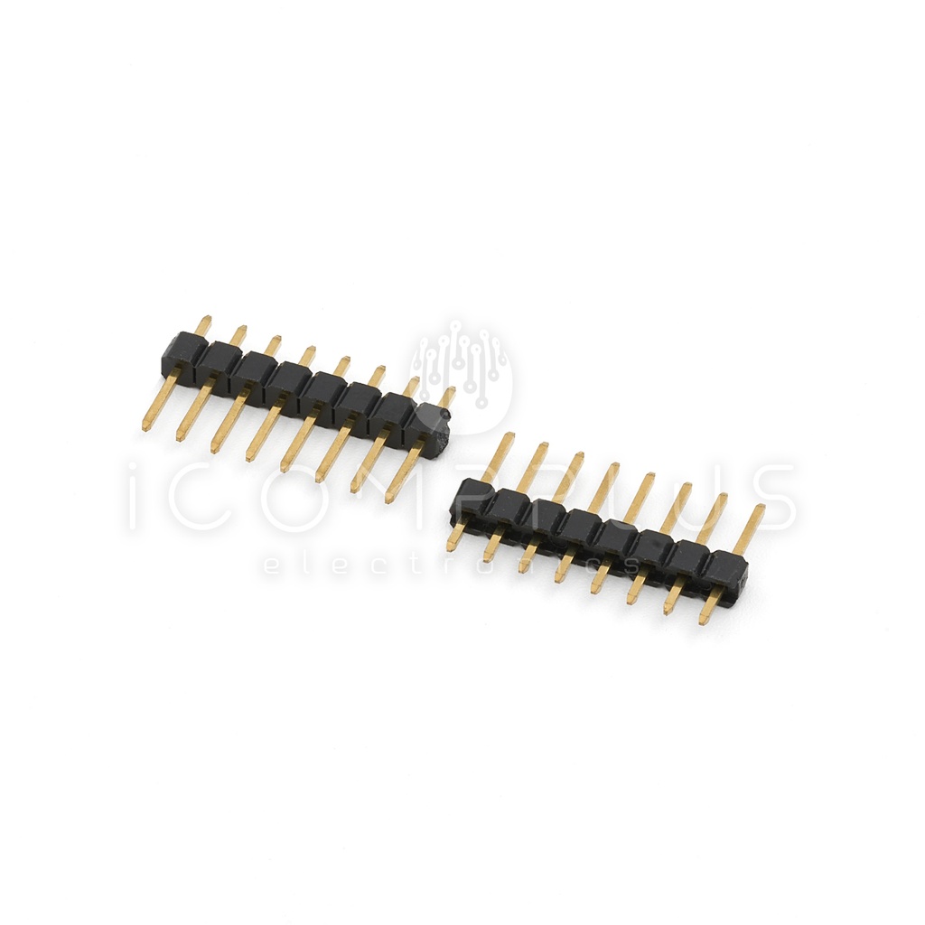 TIRP1X8R256 Tira de pines Macho 1x8 recto 8 pines