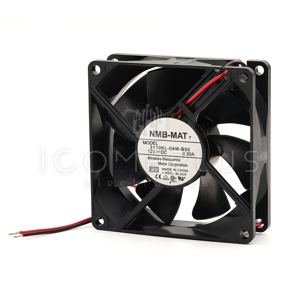 3110KL-04W-B50-P00 Ventilador Axial 12V 80x80x25mm 34dB