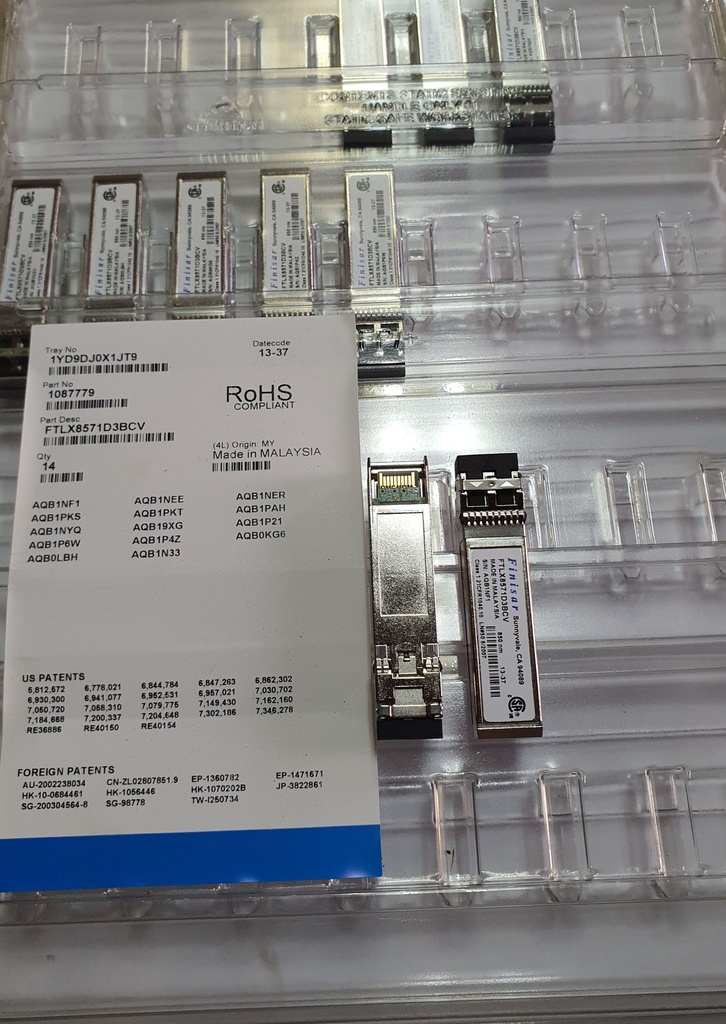 FTLX8571D3BCV Transceiver OPT 1G/10G 850NM