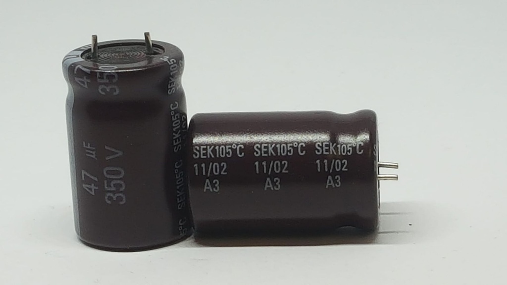 SE350M0047B7F-1625 Condesador Electrolítico Radial pin corto 47uF 350V