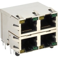 RJSAE-5381-04 Conector JACK RJ45 4 puertos 32 POS 2.54mm