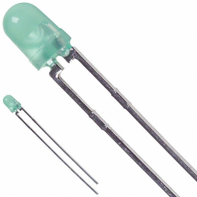 HLMP-1790 LED Verde Difuso 3mm 1.9V