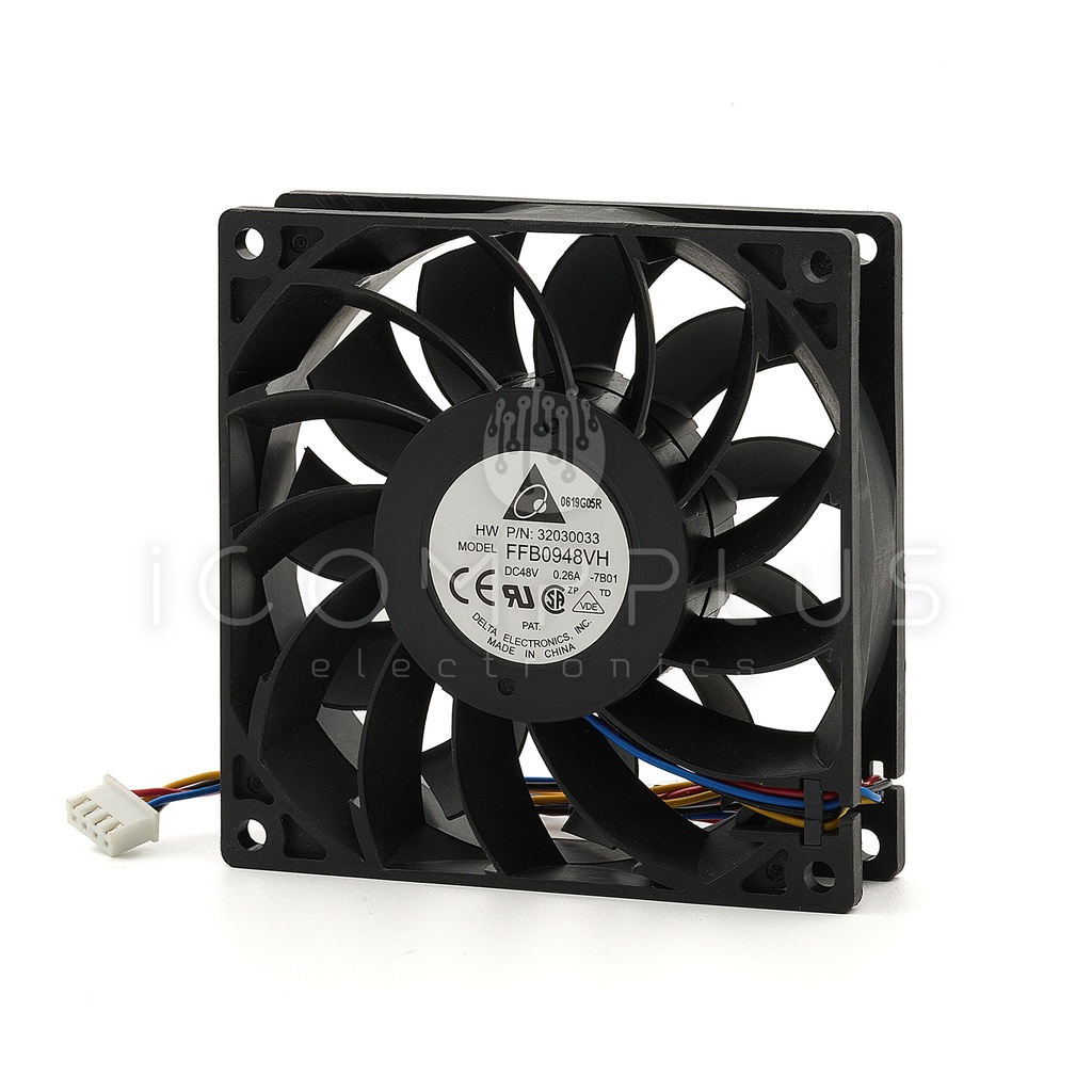 FFB0948VH-7B01 Ventilador Axial 48V 0.26A 48.2db 92x92x25mm