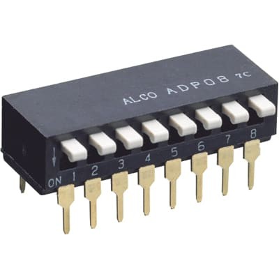 2-1571999-6 Switch DIP-16 OFF ON SPST 8 Piano
