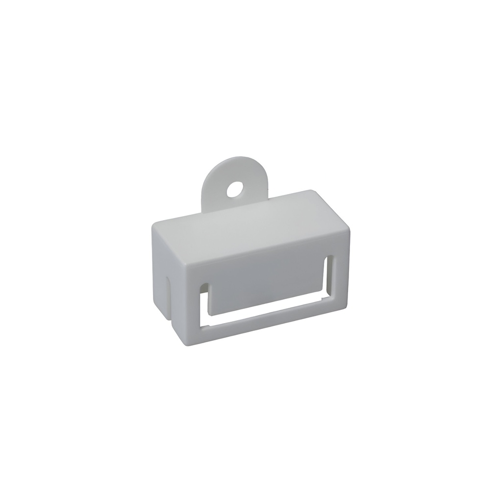 ASSE001-2 Soporte Plástico Blanco Ferrita Cable Plano