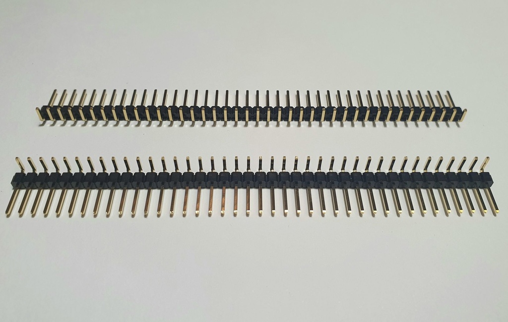 TIRP1X40A Tira de pines Macho 1x40 acodado 40 pines  ICOM