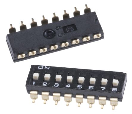 A6S-8104-H Switch DIP OFF ON SPST 8 OMRON