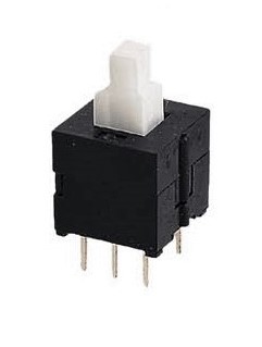 17.005/SE Conmutador a pulsador 2p/2c sin enclavamiento 2.5 mm 0,5A/16VDC - 0,3A/30VDC