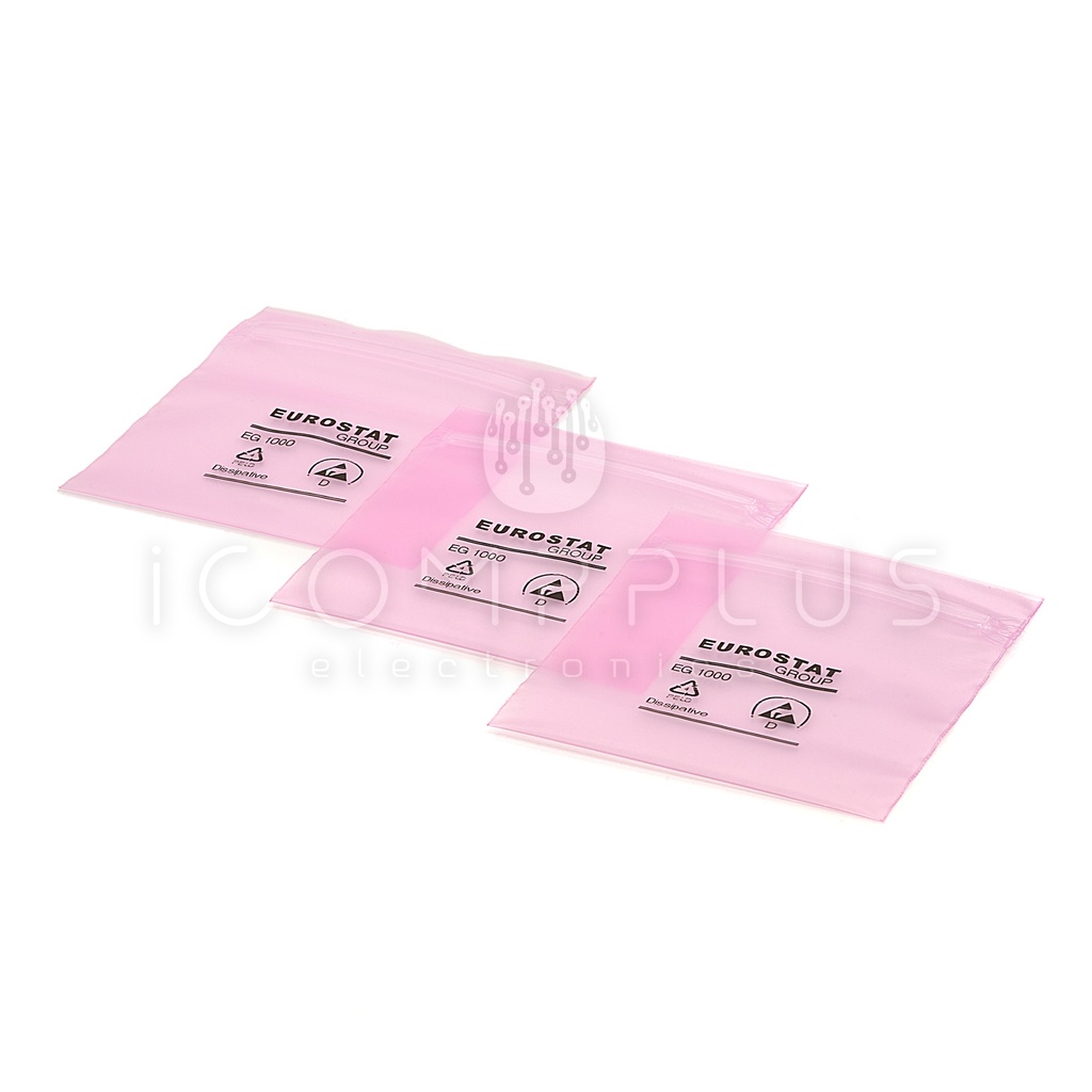 20-014-0002 Bolsa ESD Rosa Zip 76x80mm 90um