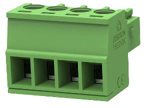 15EDGK-3.5-04P-14-00Z(H) Pluggable Terminal blocks  Inominal 7A Vnominal (II/2) 250V 3 Contacts (3.5mm)