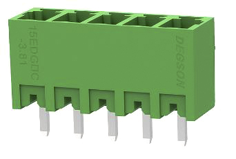 15EDGVC-3.81-05P-14-00Z(H) Bloque de terminales de conexión Inominal 7A Vnominal (II/2)250V 5 Polos (pitch:3.81mm)