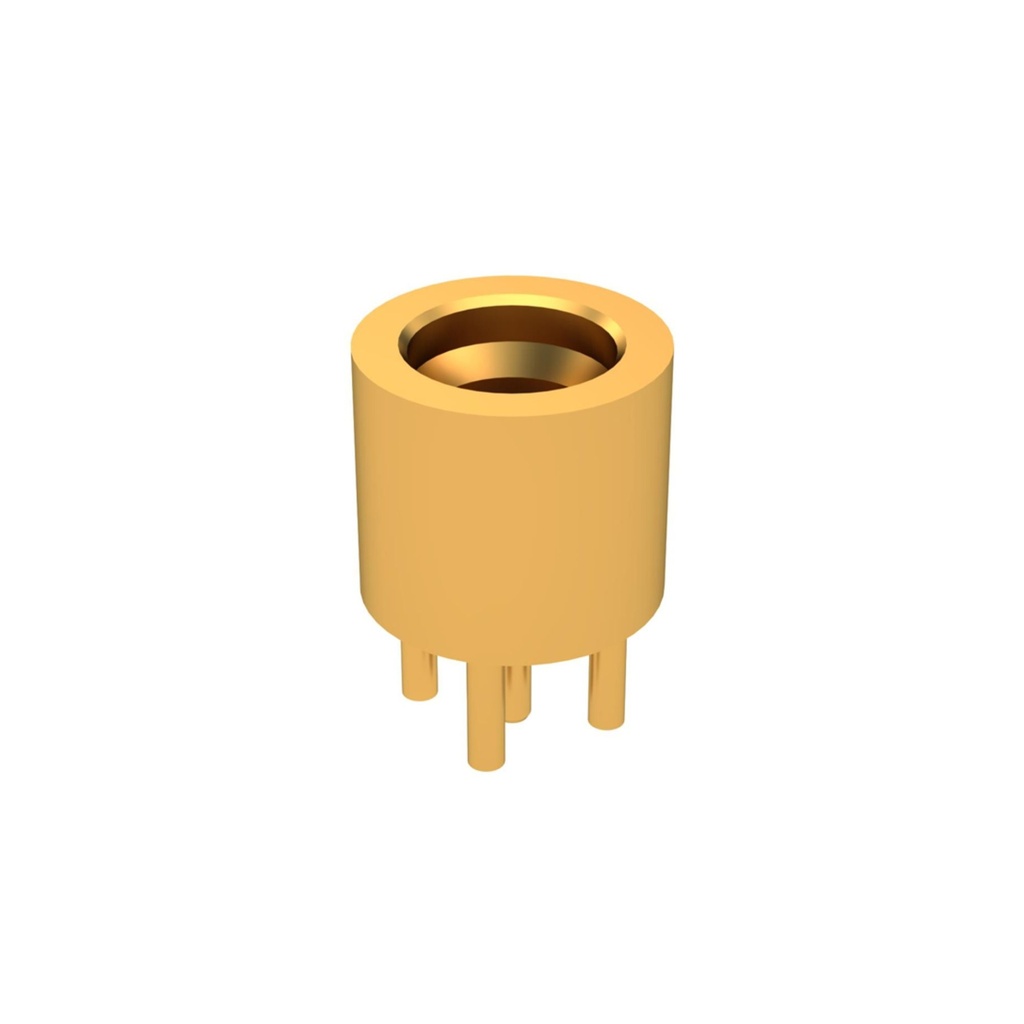 R222426000 Straight Male Receptable Solder Legs-Full Detent