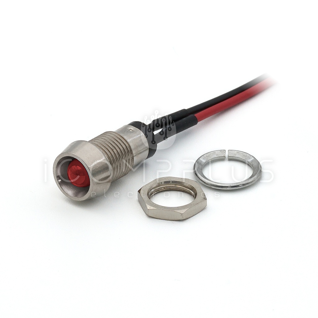 573-502-04-40 Indicador Led Panel Rojo 8mm 2V