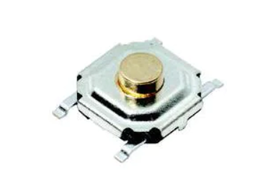 PTS526 SKG15 SMTR2 LFS  Interruptores táctiles 50mA 12VDC 5.2x5.2mm 1.5mm H 260gf Ground pin metal actuator