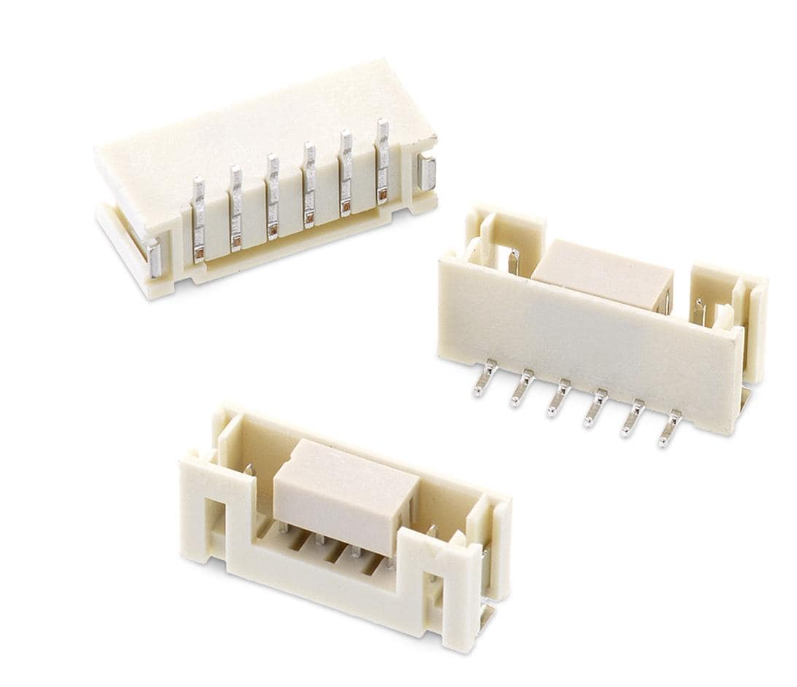 BM06B-PASS-TFT Conn Shrouded Header HDR 6 POS 2mm Solder ST SMD T/R