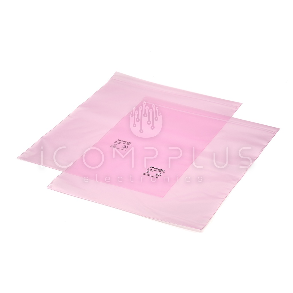 20-112-1216 Bolsa ESD Rosa Zip 305x406 75um