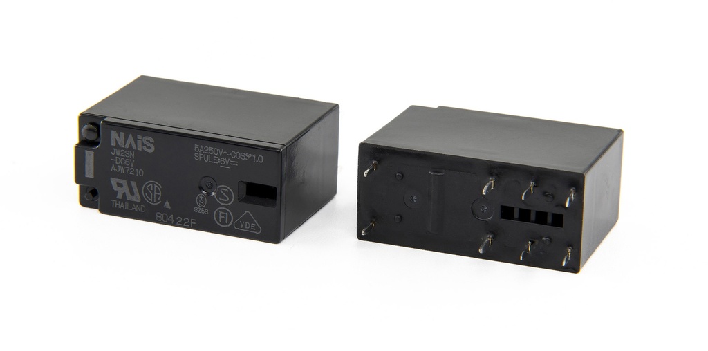 JW2SN-DC6V Rele Potencia 6VDC 5A DPDT