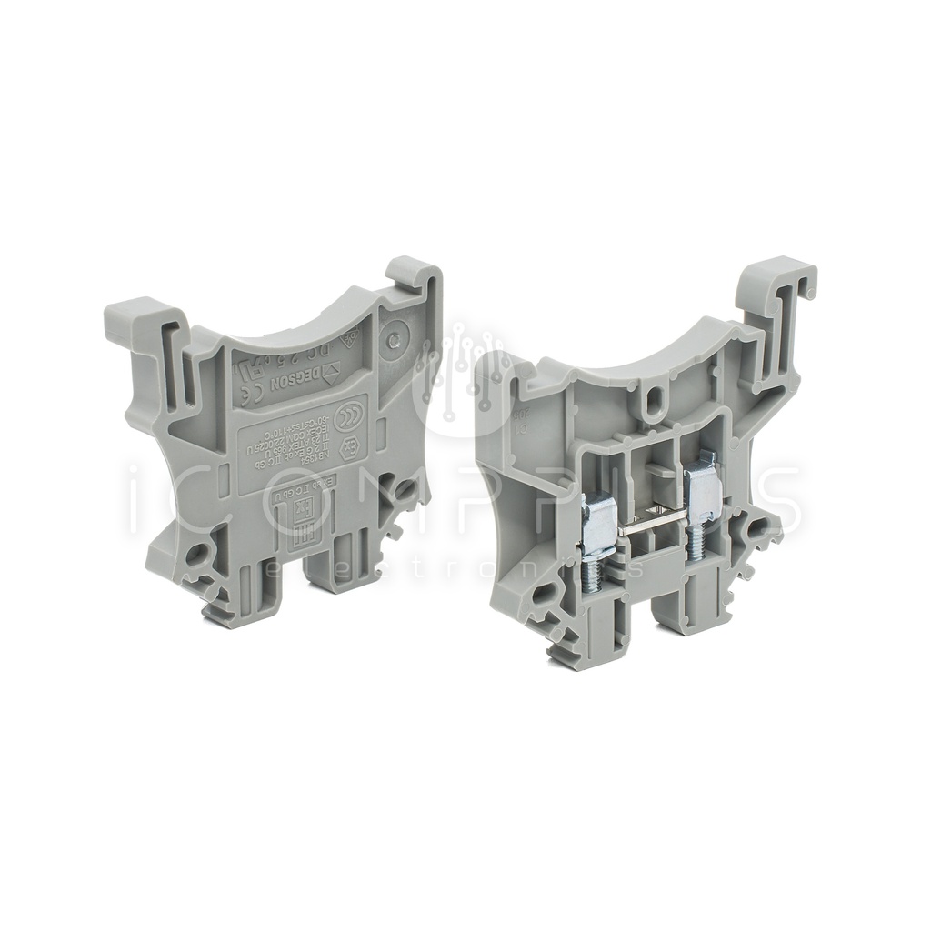 DC2.5-01P-11-00Z(H) TB de riel DIN tornillo Vnominal 800V Inominal 24A 1 polo