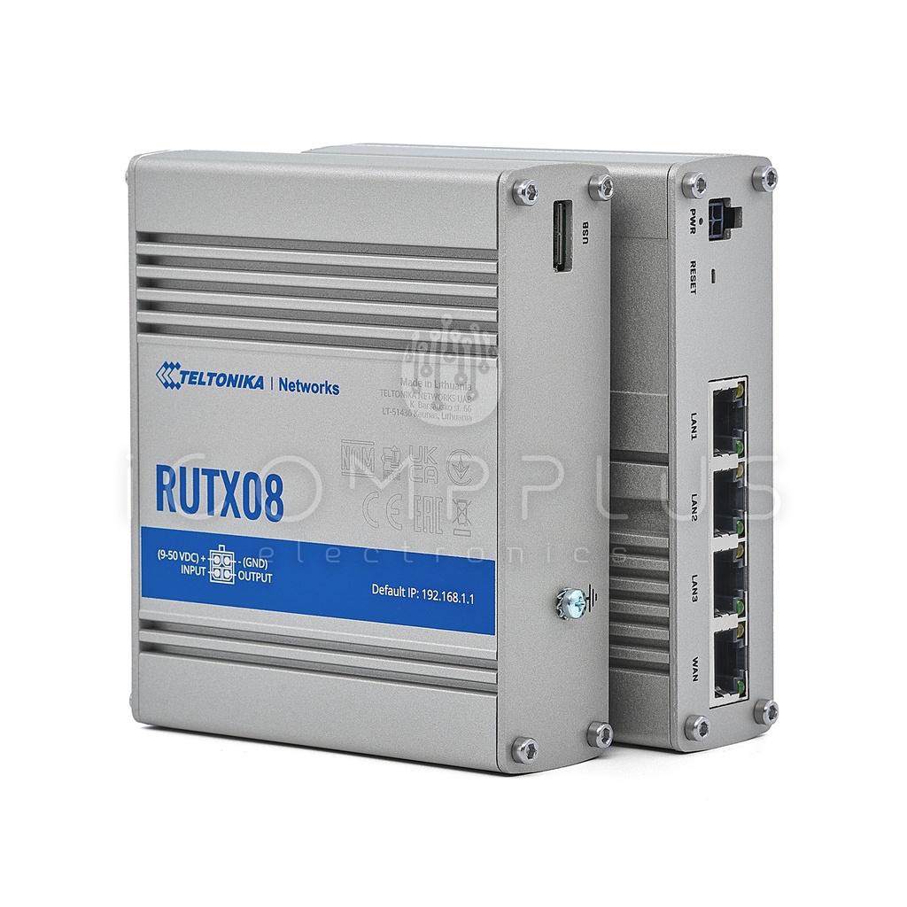 RUTX08 Router Industrial 4 puertos Gigabit ETHERNET