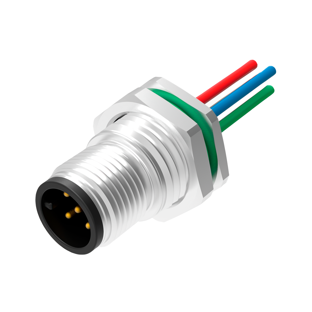 SD-M12A-04P-MM-SF8A50-00Z(H) Connector Female M12 4 Contacts Coding A