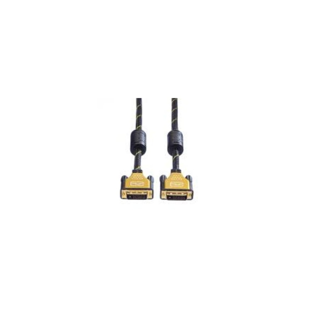 11.04.5514-10 Monitor Cable Gold DVI (24+1) Dual Link M/M 5.0m