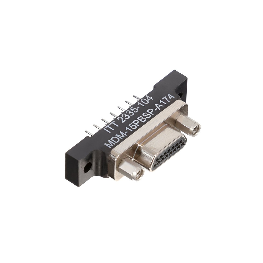 MDM-15PBSP-A174 Connector MICRO-D Pin 15Pos Jackpost 3A