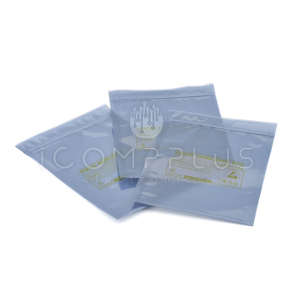 013-0003 Bolsa ESD de blindaje con Zip 102x152mm 75um (Pack 100uds)