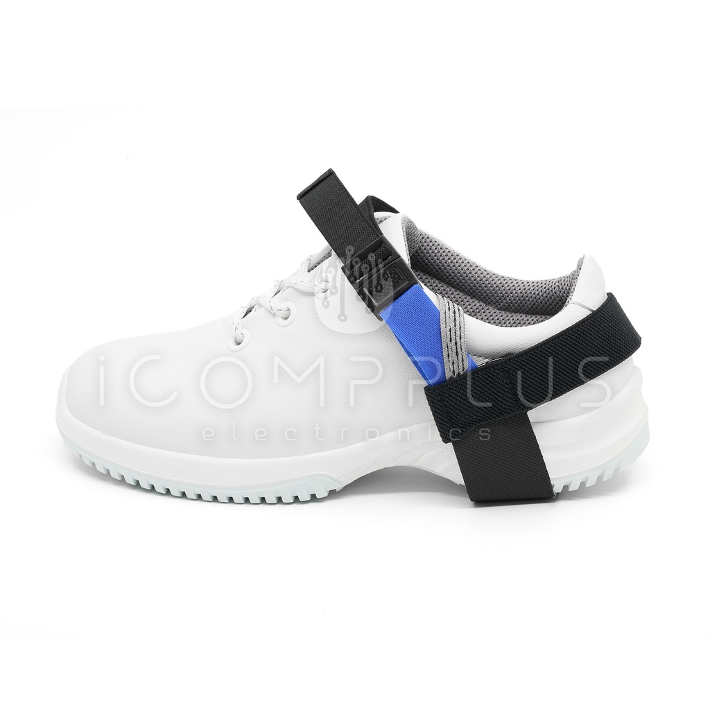 068-0005 Talonera ESD con clip 1MΩ Azul (Pack 1ud)