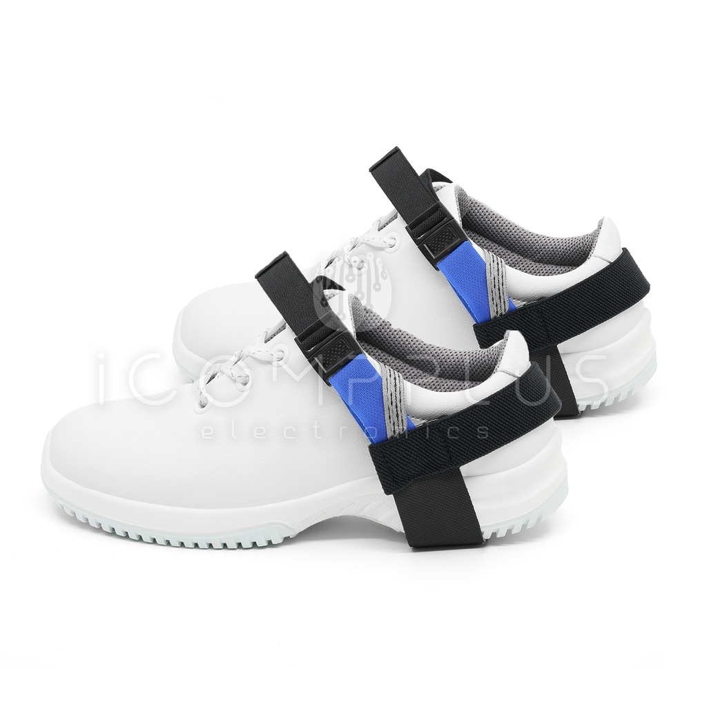 068-0005F Taloneras ESD con clip 1MΩ Azul (Pack 2uds)