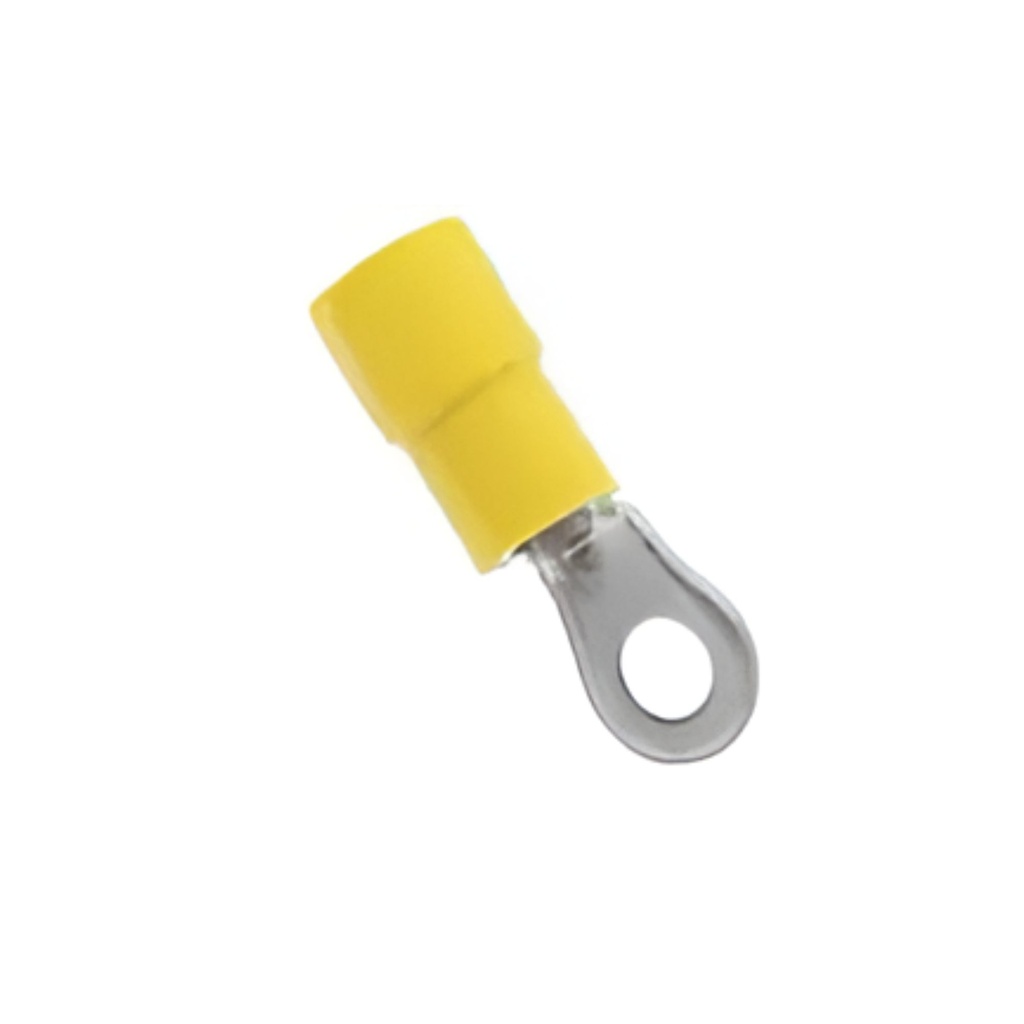 EF-55043 Terminal Aislado Amarillo Redondo 4.00-6.00mm² 12-10 AWG  D=4.3mm