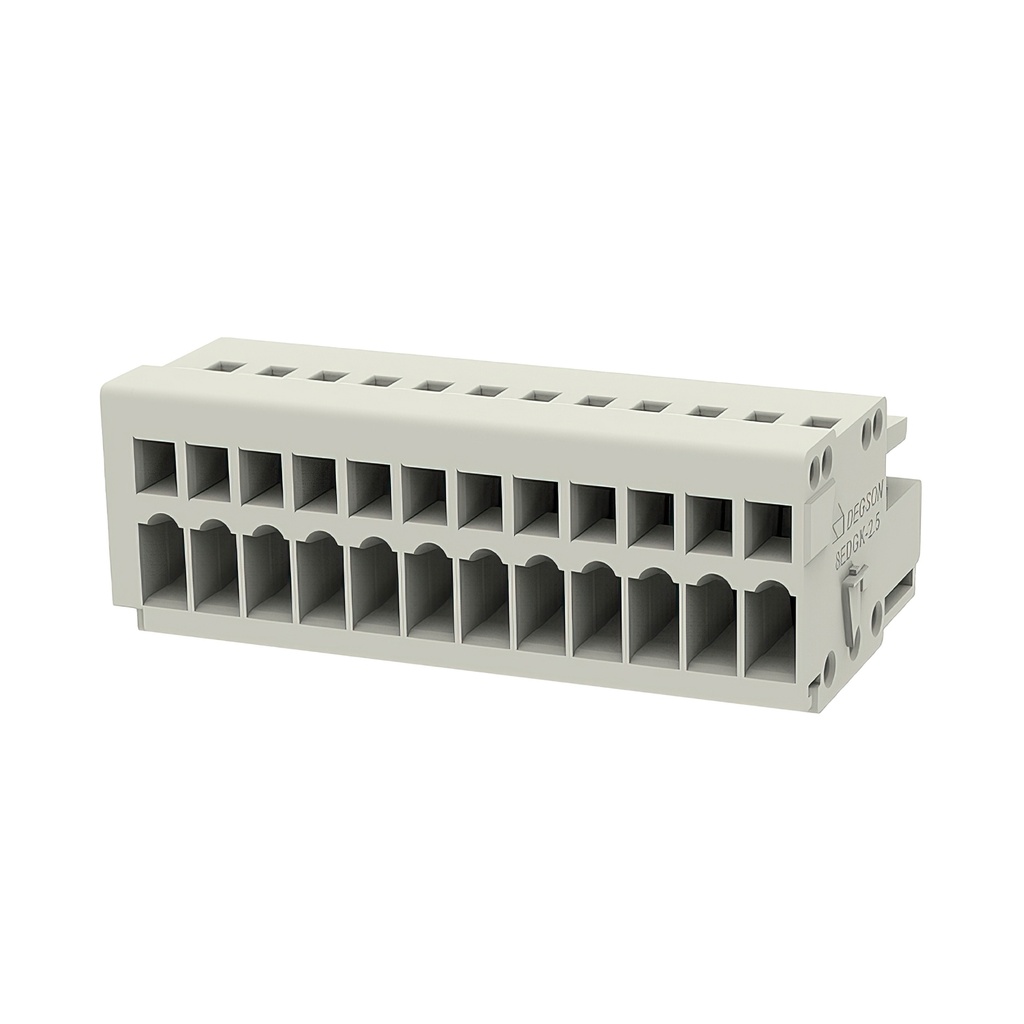 8EDGK-2.5-12P-11-01Z(H) Pluggable Terminal blocks Inominal 6A Vnominal (III/3) 130V 12 Contacts (2.50mm)