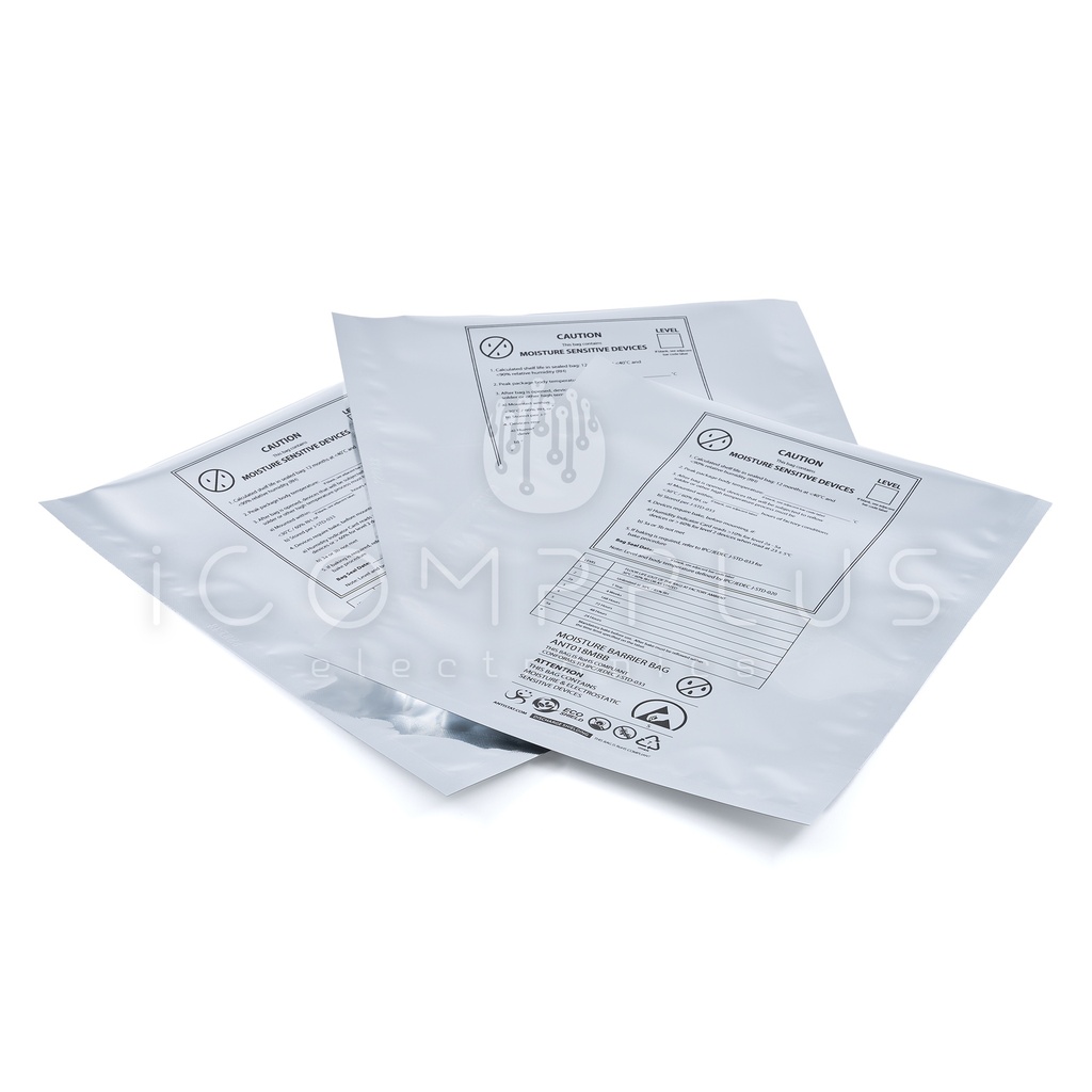 018-0136 Bolsa ESD con barrera contra la humedad 203.2x254mm 92um (Pack 100uds)