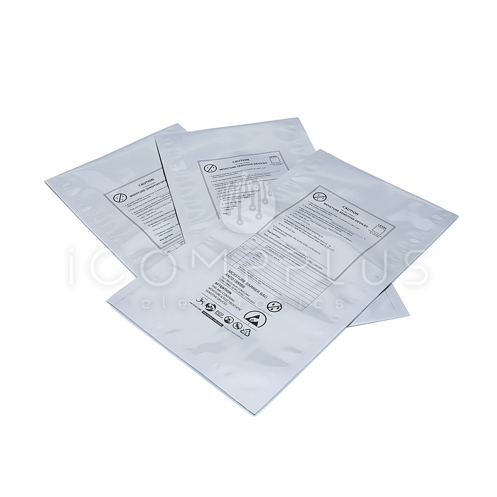 018-0131 Bolsa ESD con barrera contra la humedad 150x300mm 92um (Pack 100uds)