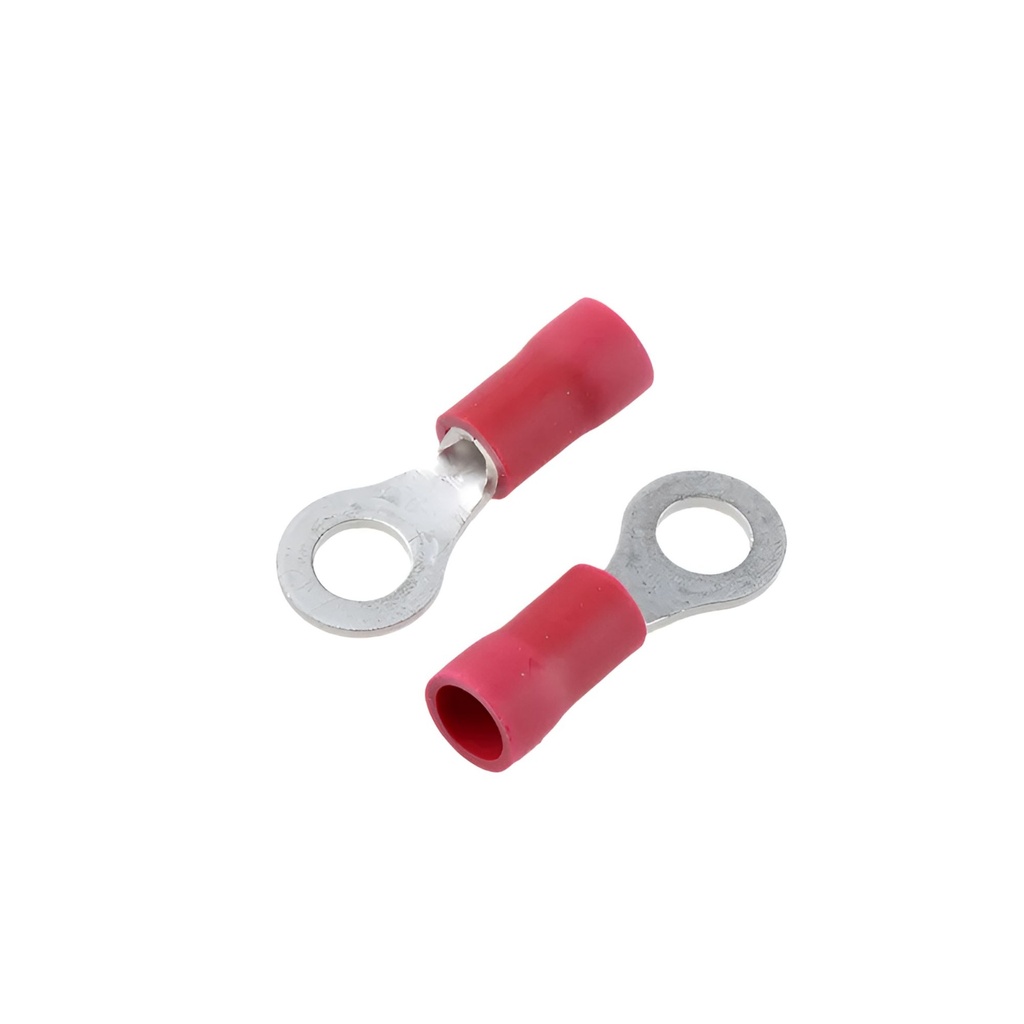 PVCD-15043 Terminal Aislado Rojo Redondo 0,5-1,5mm² 20-16 AWG D=4.3mm